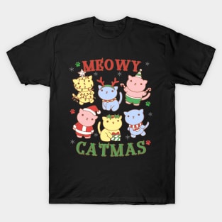 Kawaii Meowy Catmas T-Shirt